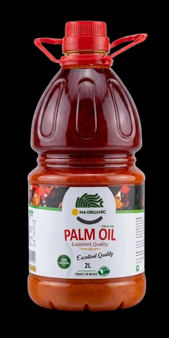 M4 Organic red palm oil, 2 litre bottle